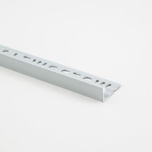 Perfil L Aluminio Cromo Mate 12x2500 mm