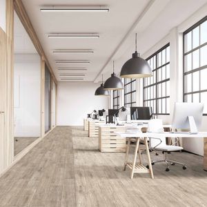 Porcelanato Nordika Greige Gris Mate 20x120 cm