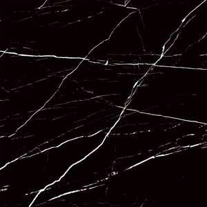 Cerámica Negro Marquina Brillante 60x60 cm