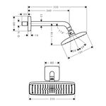Baños-Plato-Ducha-Raindance-E-Cuadrado-24-cm-1-Jet-C-Brazo-27370000-Cromo