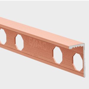 Perfil L Novosuelo Aluminio Touch Rosado Mate 10x2500 mm
