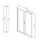 Baños-Mampara--Aura-Brushed-de-Corredera-1600x1950-mm