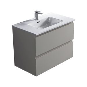 Mueble de Baño Albany 2 Cajones Moon Grey 790x450x600 mm