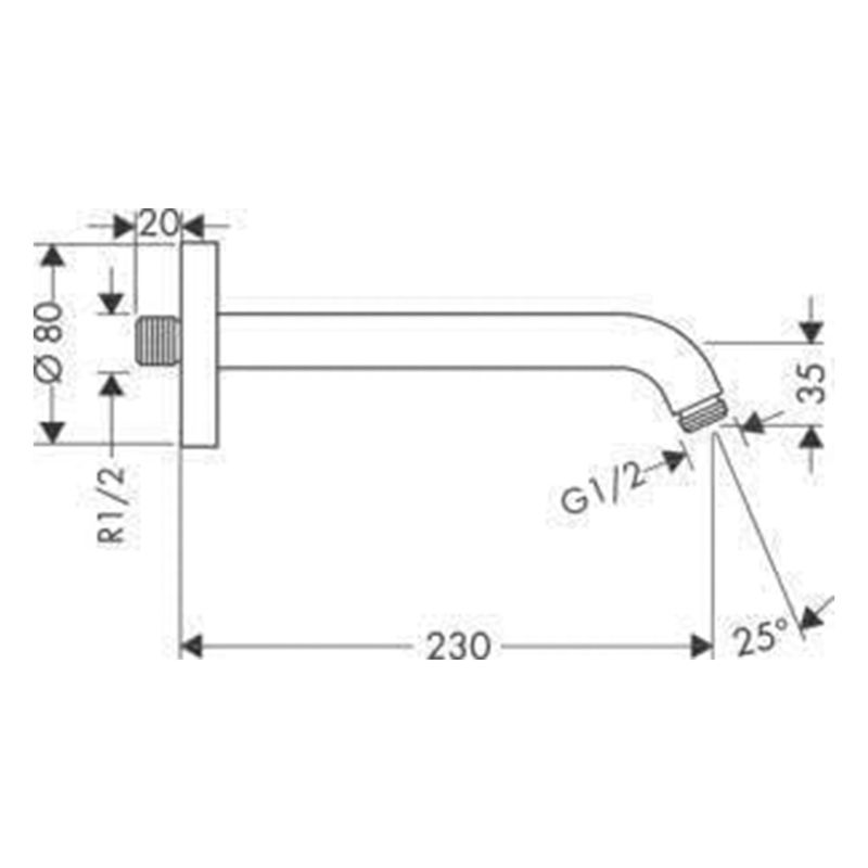 Baños-Brazo-Ducha-a-Muro-Cromado-230-mm