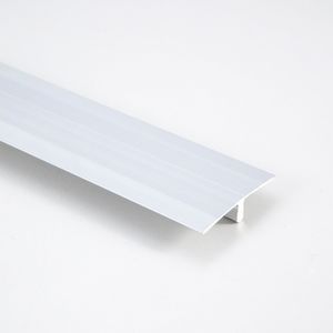 Perfil Union T Dali Aluminio Cromo A2460 Mate 40x25000 mm