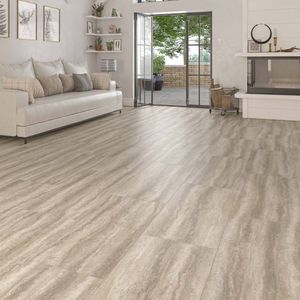 Piso Vinílico SPC Sagitarius Travertine 1230x615x7.5 mm