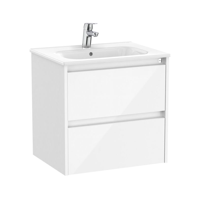 Baños-Mueble-Unik-Tenet-Blanco-Brillo-60-con-Lavamanos