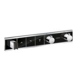 Baños-Termostato-Rainselect-Empotrado-3-Vias-15356600-Negro-Cromo
