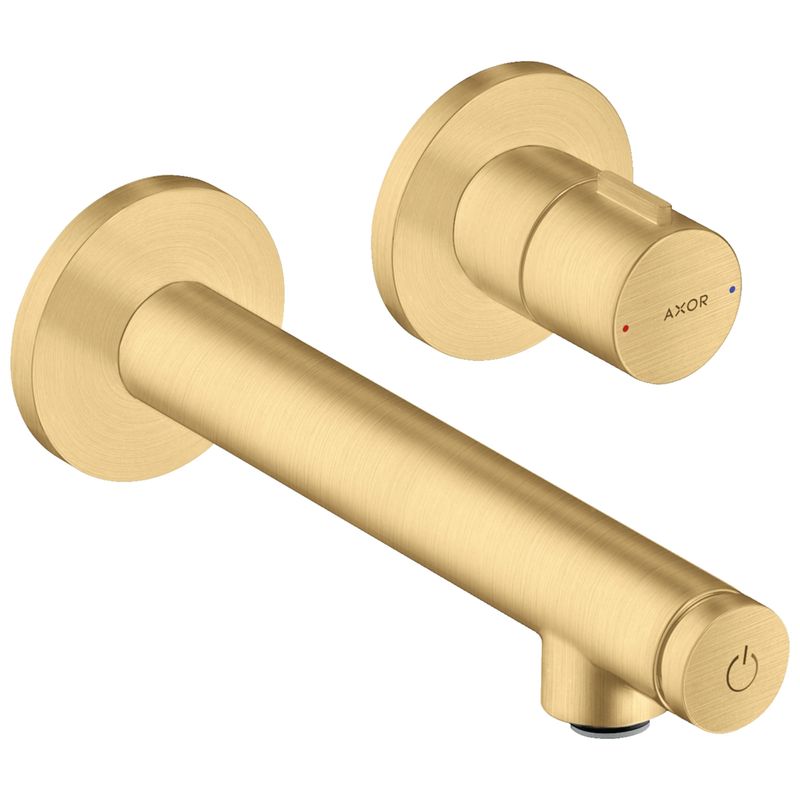 Baños-Griferia-Lavamanos-Uno-Muro-16-Cm-C-Desague-45112250-Brushed-Gold