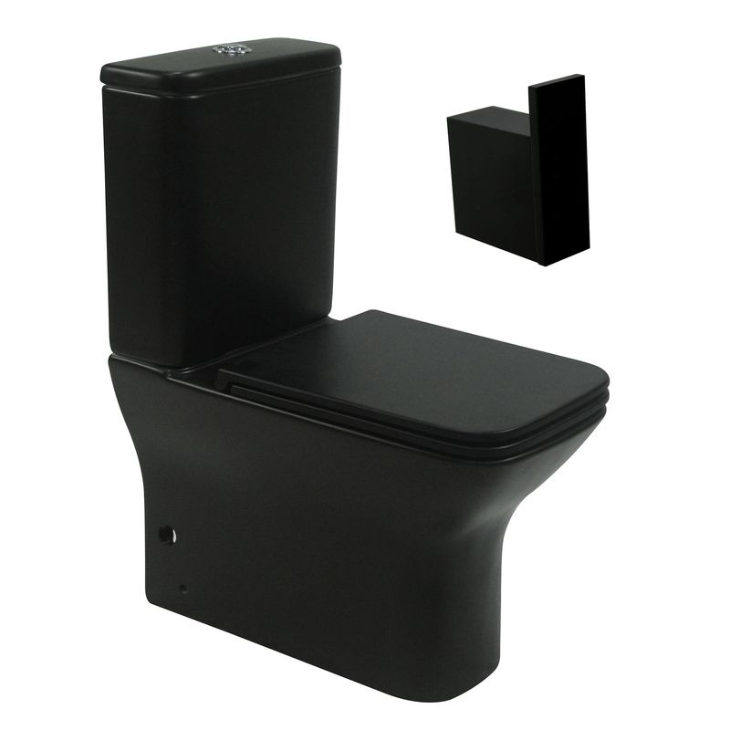 Baños-Pack-WC-Berlin-Negro-Mater---Percha-Kubika-Negro-Mate
