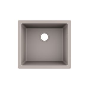 Lavaplatos Hansgrohe 1 Cubeta con Desagüe y Sifón Graphiteblack 45x50 cm