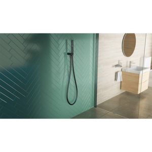 Set Ducha Colors con Soporte, Ducha Fono y Flexible Negro Mate