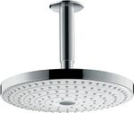 Baños-Plato-Ducha-Fija-Cielo-Raindance-Select--Redonda-24-cm-C-Brazo-Blanco-Cromo