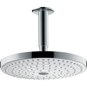 Plato Ducha Fija Cielo Raindance Select  Redonda 24 cm C/Brazo Blanco Cromo