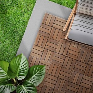 Deck Acacia Tiles Café 300x300x24 mm