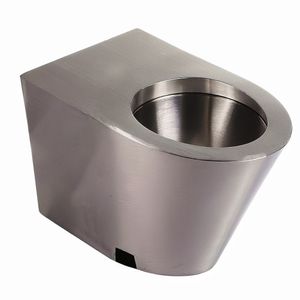 Vaso Steel Piso Para Fluxor Empotrado Acero Inoxidable