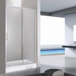 Baños-Mampara-Ducha-Receptaculo-Clover-1-Puerta-Fija-Mate-1400x1980-mm