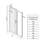 Baños-Mampara-Ducha-Receptaculo-Clover-1-Puerta-Fija-Mate-1400x1980-mm