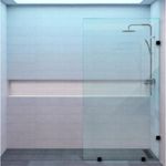 Baños-Mampara-de-Ducha-Civita-con-Vidrio-Fijo-Terminaciones-Negro-Mate-800x1900-mm