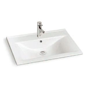 Lavamanos Delfos-N con Rebalse Sobremesada Rectangular Blanco 510x465x165 mm