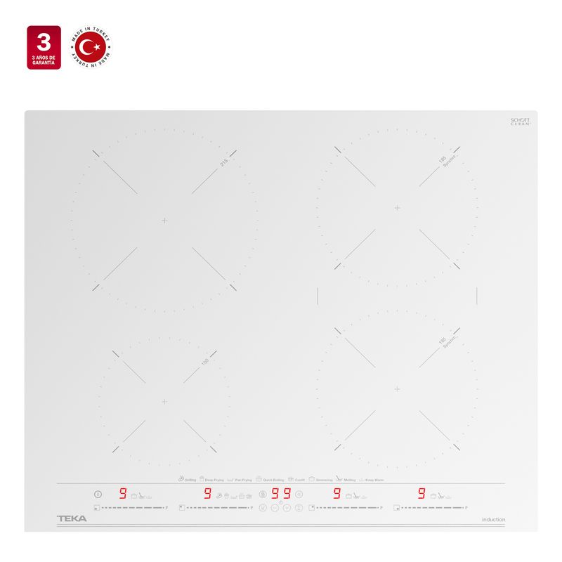Cocina-Encimera-Induccion-4z-White-MST-Touch-Control-Multislider-Pro-Empotrada-60-cm