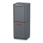 Cocina-Basurero-Reciclaje-Totem-2-Grafito-Orange-40-Lt
