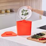 Cocina-Basurero-Reciclaje-Totem-2-Grafito-Orange-40-Lt