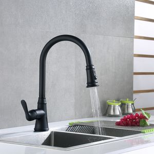 Grifería Cocina Bell 1 Jet Negro Mate