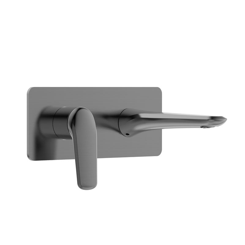 Baños-Griferia-Lavamanos-Prestige-Muro-19-cm-Gun-Metal-sin-Desague