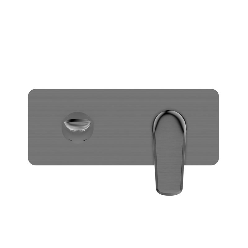 Baños-Griferia-Lavamanos-Prestige-Muro-19-cm-Gun-Metal-sin-Desague