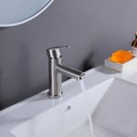 Baños-Griferia-Lavamanos-New-home-12-cm-S-Desague-Brushed