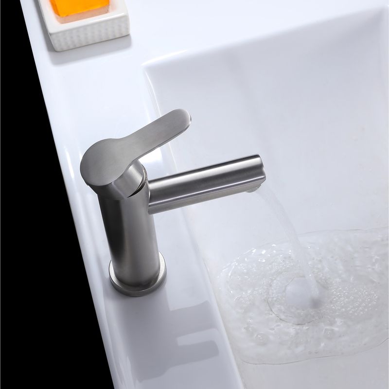 Baños-Griferia-Lavamanos-New-home-12-cm-S-Desague-Brushed