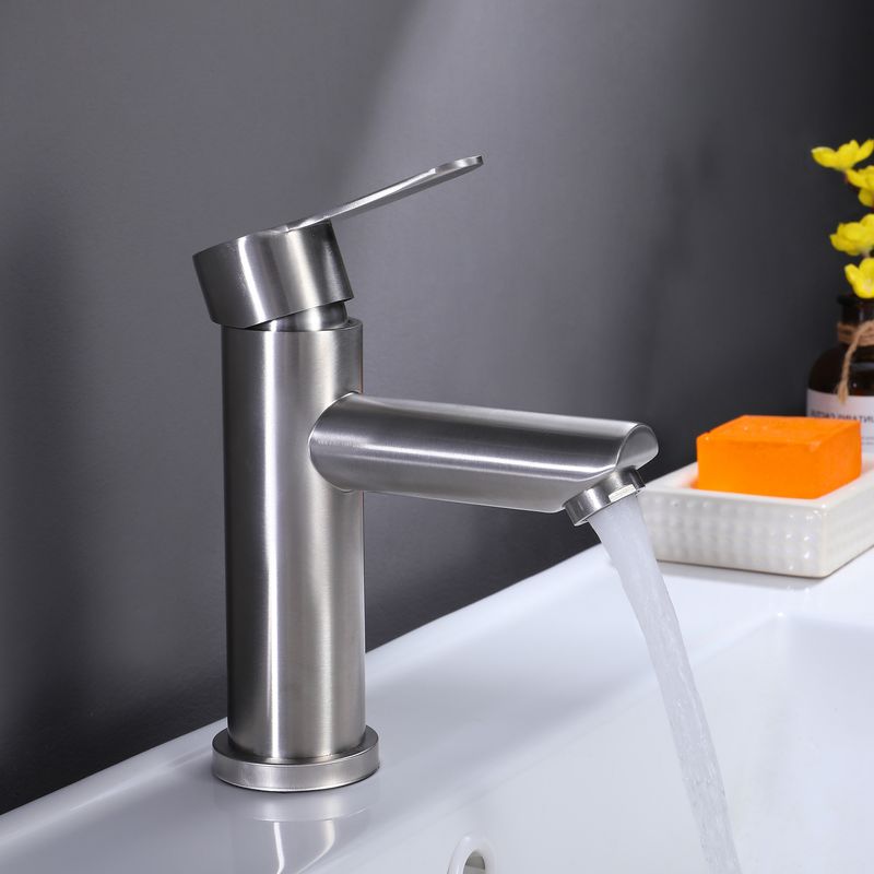 Baños-Griferia-Lavamanos-New-home-12-cm-S-Desague-Brushed