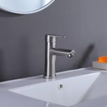 Baños-Griferia-Lavamanos-New-home-12-cm-S-Desague-Brushed