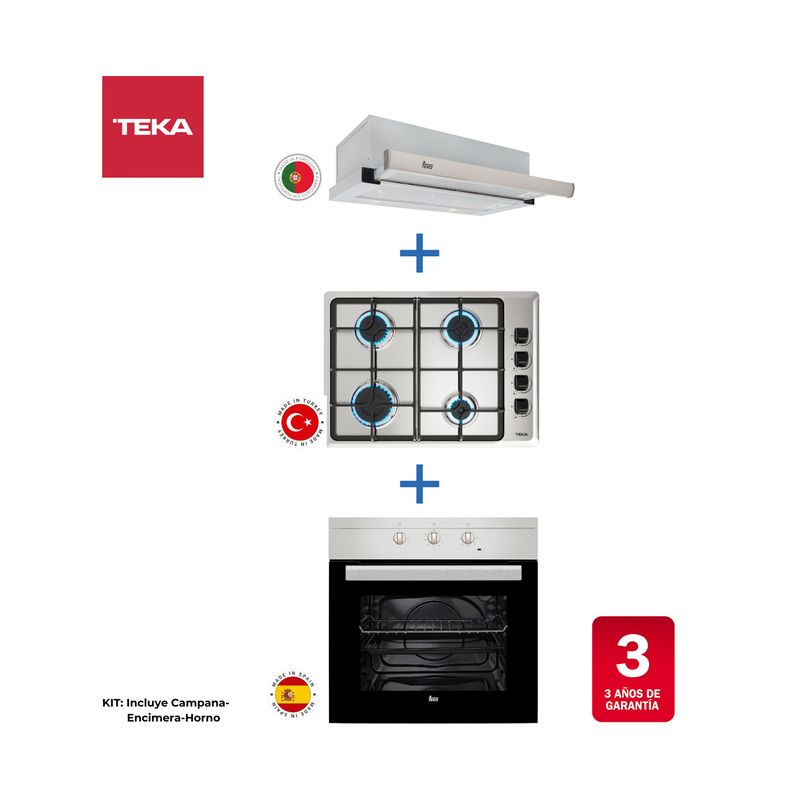 Cocina-Kit-Horno-HS-445---Encimera-HLX-540-BUT---Campana-TL-6310-Inox