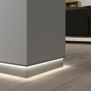 Guardapolvo Zocalo Eclipse Aluminio Mate 15x2500 mm