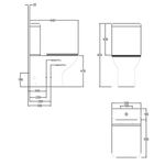 Baños-WC-Berlin-a-Piso-Rimless-Negro-Mate-220-mm