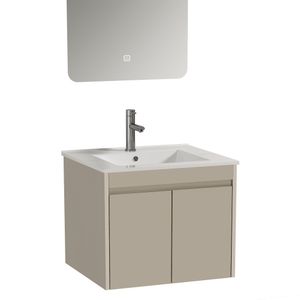 Mueble de Baño Nepal 2 Puertas con Lavamanos Desarmado Beige 600 mm