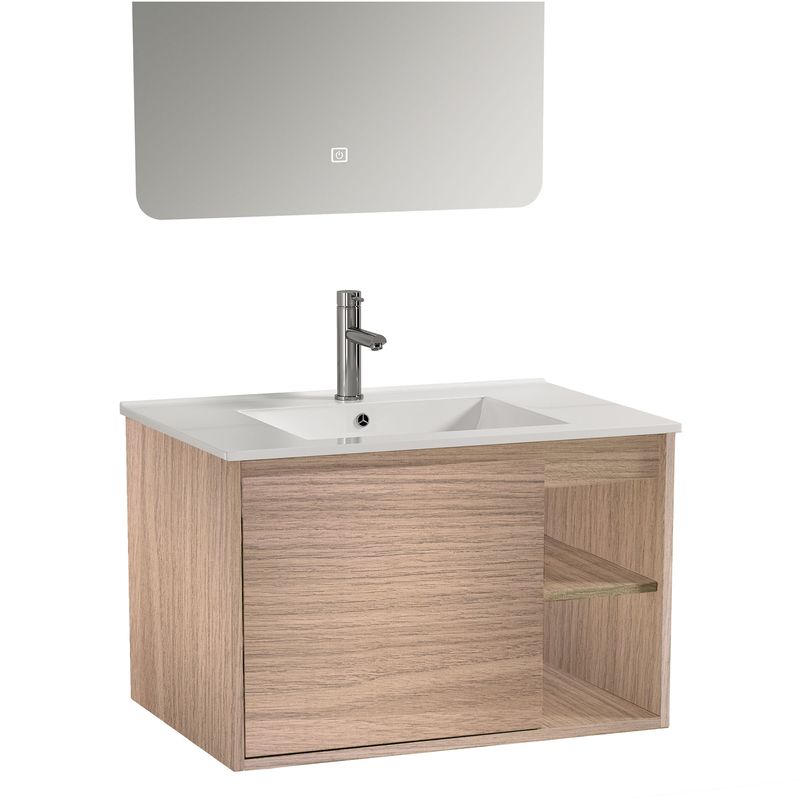Baños-Mueble-de-Baño-Nepal-2-Puertas-y-Repisa-con-Lavamanos-Light-Oak-800-mm