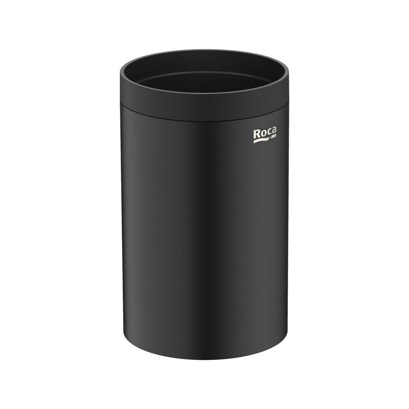 Baños-Vaso-Portacepillos-Encimera-hotel-s-Round-Negro-Mate-121x85x75