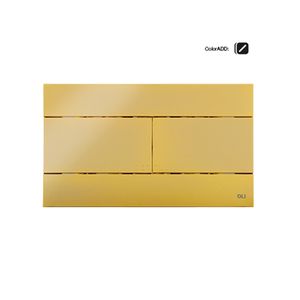 Placa accionamiento dual slim Gold Plated 6.5x150x255mm