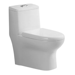 WC One Piece Asti Blanco a Piso 20 con Asiento y Fijaciones