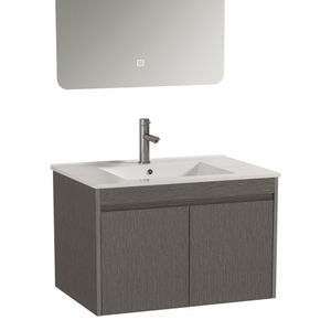 Mueble de Baño Nepal 2 Puertas con Lavamanos Armado Dark Grey 800 mm