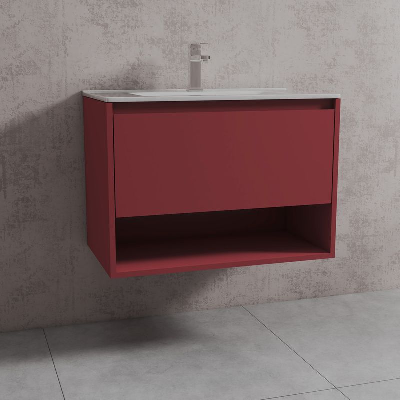 Baños-Mueble-de-Baño-Delfos-Color-un-Cajon-y-Repisa-con-Lavamanos-Terracota-800-mm