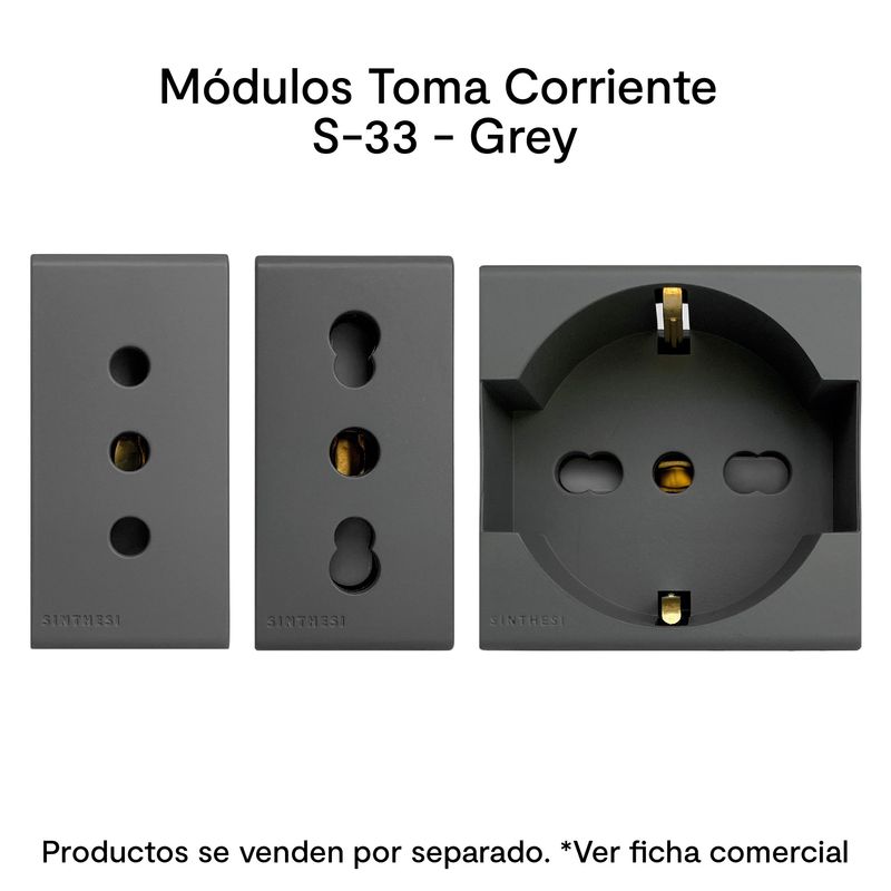 Instalacion-y-Repuestos-Enchufes-e-Interruptores-S33-Grey-Mate
