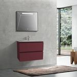 Baños-Mueble-de-Baño-Delfos-Color-dos-Cajones-con-Lavamanos-Terracota-800-mm
