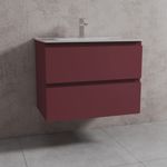 Baños-Mueble-de-Baño-Delfos-Color-dos-Cajones-con-Lavamanos-Terracota-800-mm