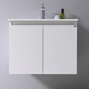 Mueble de Baño Queen dos puertas con Lavamanos 590x455x480 mm 2 cajones Blanco
