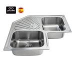 Cocina-Lavaplatos-Empotrable-Acero-Inoxidable-Classic-Angular