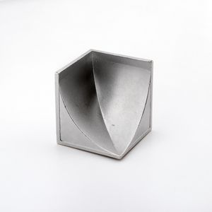 Perfil Rinconero Zocalo Sanitario Aluminio EQKB Brillante 34X37 mm